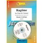 Image links to product page for Ragtime for Flute and Clarinet (includes CD)